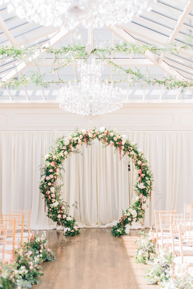 Floral moon gate